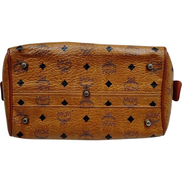 506205BA (X2) MCM Hand Bag Brown PVC - Picture 3 of 9